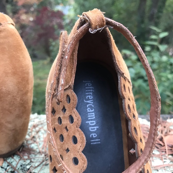 Jeffrey Campbell Brown Wedge Kisses Heels - Picture 7 of 11